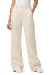 Joe's Jeans Wide Leg Cargo Pants In Ecru In White
