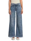 Joe's Jeans Women's Acid Wash Low-rise Wide-leg Jeans In Blue