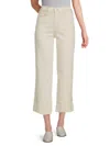 Joe's Jeans Women's Banded Cuff Cropped Jeans In Ecru