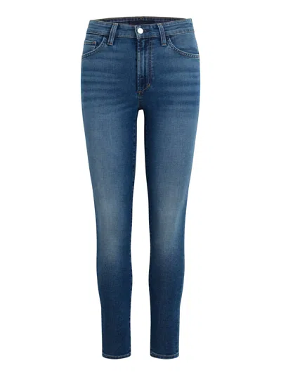 Joe's Jeans Indigo High-rise Curvy Skinny Ankle Jean In Blue
