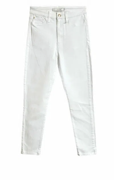 Joe's Jeans Women's Charlie High Rise Skinny Crop Jeans In White