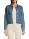 Joe's Jeans Women's Crop Patch Pocket Denim Jacket In Anita