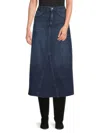 Joe's Jeans Women's Denim Midi Skirt In November Rain