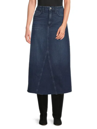 Joe's Jeans Babies' Women's Denim Midi Skirt In November Rain