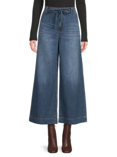 Joe's Jeans Women's Drawstring Flared Ankle-length Jeans In Blue