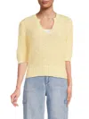 Joe's Jeans Women's Elbow-sleeve Sweater In Anise Flower