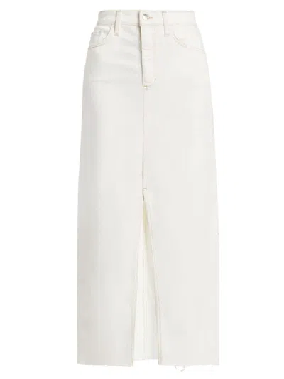 Joe's Jeans Women's Eva Denim Maxi Skirt In Milk