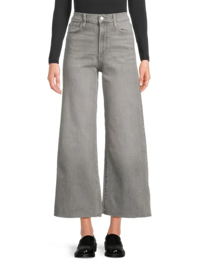 Joe's Jeans Women's Faded Wide-leg Jeans In Gray