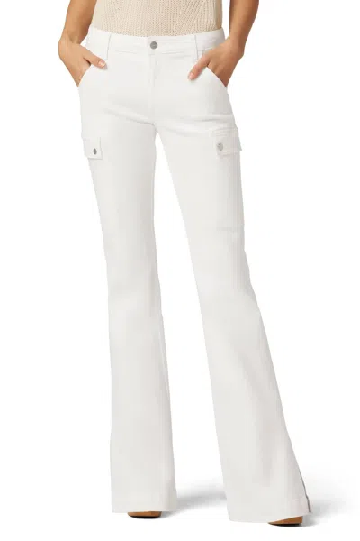 Joe's Jeans Women's Frankie Mid-rise Cargo Bootcut Jeans In White