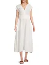 Joe's Jeans Women's Gauze Midi A Line Dress In Ivory