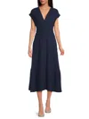 Joe's Jeans Women's Gauze Midi A Line Dress In Navy