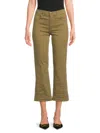 Joe's Jeans Babies' Women's High Rise Bootcut Crop Jeans In Martini Olive