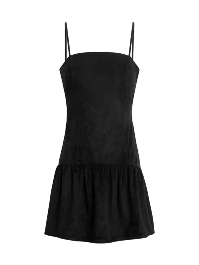 Joe's Jeans Women's  X Weworewhat The Destynee Faux-suede Minidress In Black