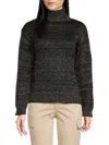 Joe's Jeans Women's Knit Turtleneck Sweater In Black Silver