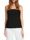 Joe's Jeans The Lara Strapless Pleated Top In Black