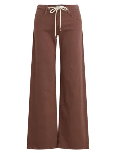 Joe's Jeans The Lou Lou Drawstring Ankle Jeans In Chocolate In Brown