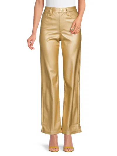 Joe's Jeans Women's Margot Metallic Jeans In Gold