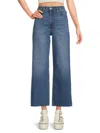 Joe's Jeans Women's Mid Wash Whiskered Wide Leg Jeans In Free Your Mind