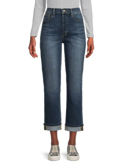 Joe's Jeans Babies' Women's Og Straight-leg Ankle-cuff Jeans In Around The World