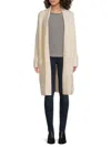 Joe's Jeans Women's Plaid Open Front Cardigan In Cream