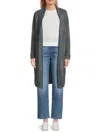 Joe's Jeans Women's Plaid Open Front Cardigan In Gray