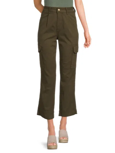 Joe's Jeans Women's Precious Straight Leg Cargo Pants In Fatigue