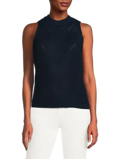 Joe's Jeans Women's Sweater Tank Top In Navy