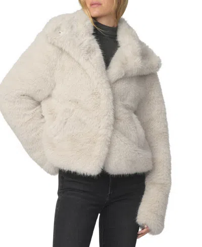 Joe's Jeans The Cozy Faux Fur Coat In Gray