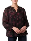 Joe's Jeans Arwel Shirred Georgette Blouse In Black