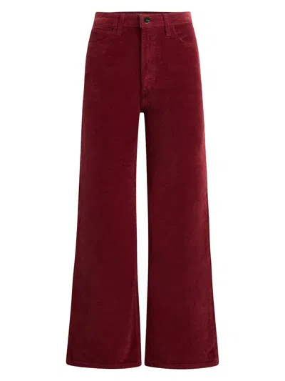 Joe's Jeans Women's The Blake Corduroy Wide-leg Pants In Burgundy