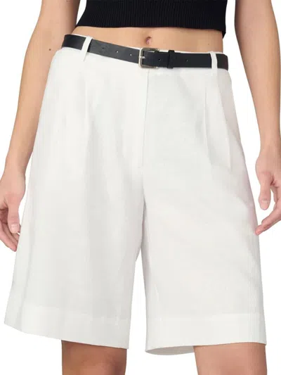 Joe's Jeans Women's The Brody Linen Blend Bermuda Shorts In White