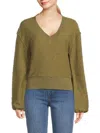 Joe's Jeans Women's The Carolyn Slub Knit Sweater In Burnt Olive
