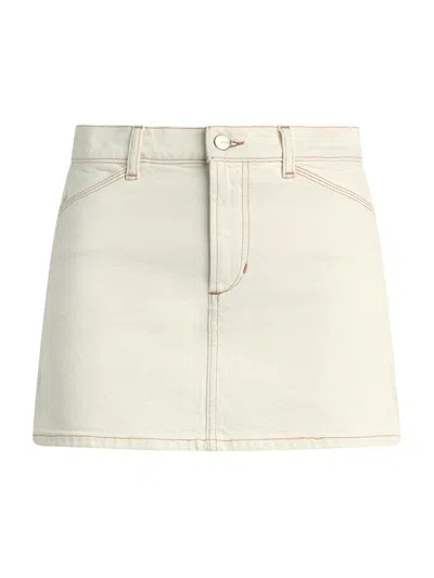 Joe's Jeans Women's The Carpenter Denim Miniskirt In White