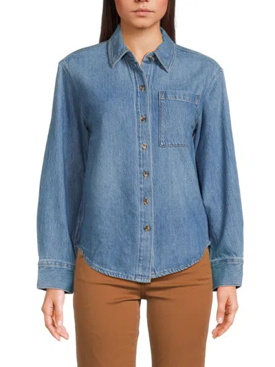 Joe's Jeans Women's The Classic Denim Shirt In Cloud Nine