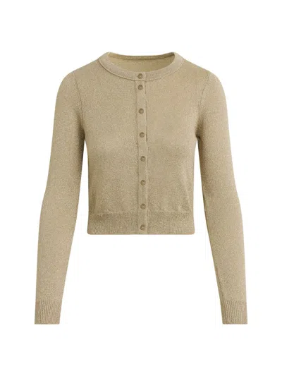 Joe's Jeans Women's The Dani Metallic Cardigan In Gold