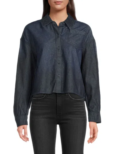 Joe's Jeans Women's The Denim Shirt In Dark Indigo