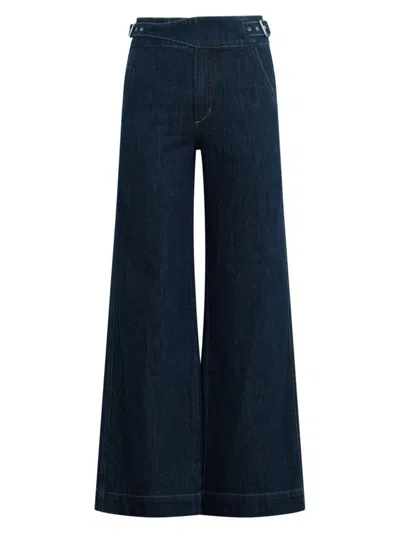 Joe's Jeans Women's The Double-buckle Wide-leg Sailor Pants In Out Of Control