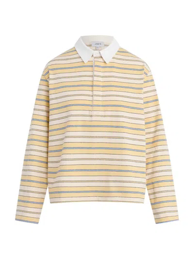 Joe's Jeans The Dylan Oversized Rugby Shirt Panna Cotta Multi