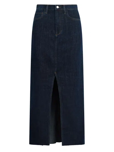 Joe's Jeans Women's The Eva Denim Maxi Skirt In Out Of Control
