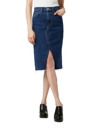 Joe's Jeans Women's The Joplin Denim Midi Skirt In First Step