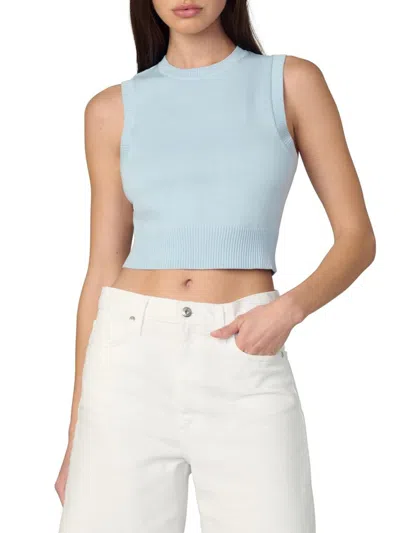 Joe's Jeans Women's The Laurel Shrunken Sweater Vest In Blue