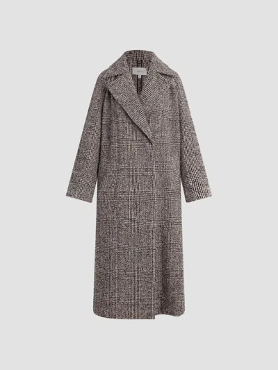 Joe's Jeans The Madeline Long Coat In Burgundy