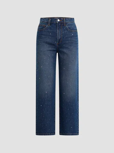 Joe's Jeans Women's The Margot Stoned Cropped Jeans In Blue