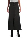Joe's Jeans Women's The Martine Faded Denim A-line Maxi Skirt