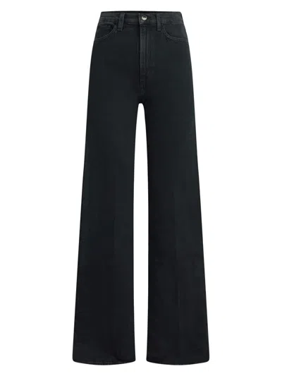 Joe's Jeans Women's The Mia High-rise Wide-leg Jeans In Black