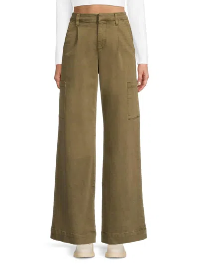 Joe's Jeans Women's The Petra High Rise Cargo Wide Leg Pants In Capers