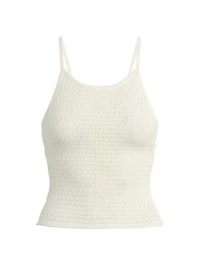 Joe's Jeans Women's The Pointelle Everyday Scoopneck Tank In White