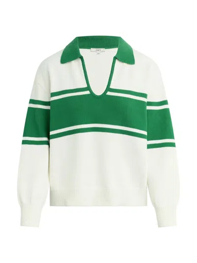 Joe's Jeans The Romie Polo Sweater In Ecru