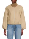 Joe's Jeans Women's The Roundneck Jacket In Oatmeal