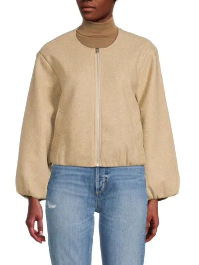 Joe's Jeans Women's The Roundneck Jacket In Oatmeal